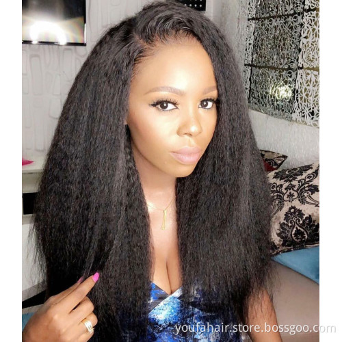 Yaki Curly Kinky Straight Drawstring Ponytail Hair Bundles 100% Brazilian Virgin Human Hair Extension Ponytail For Black Women